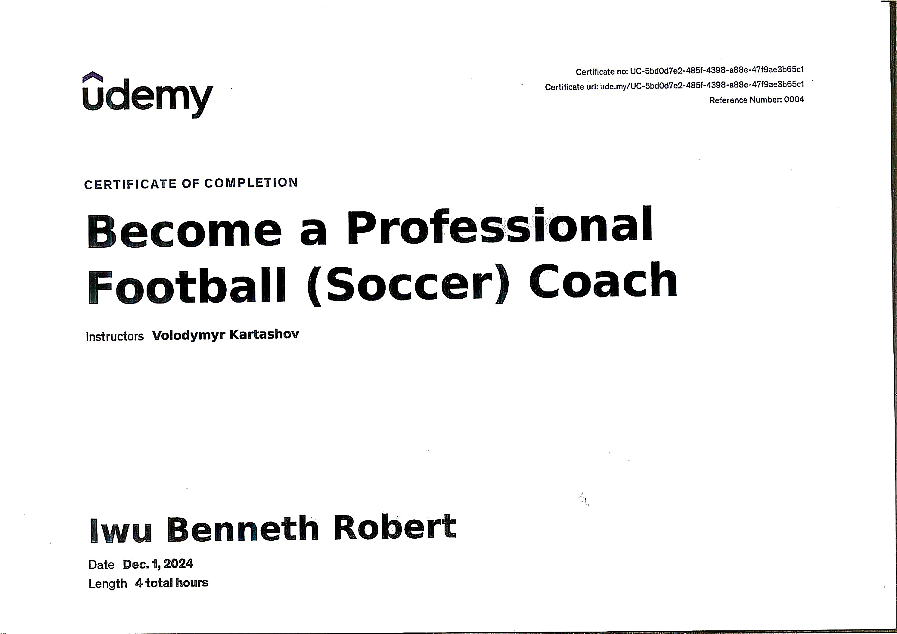 Become a Professional Football (Soccer) Coach