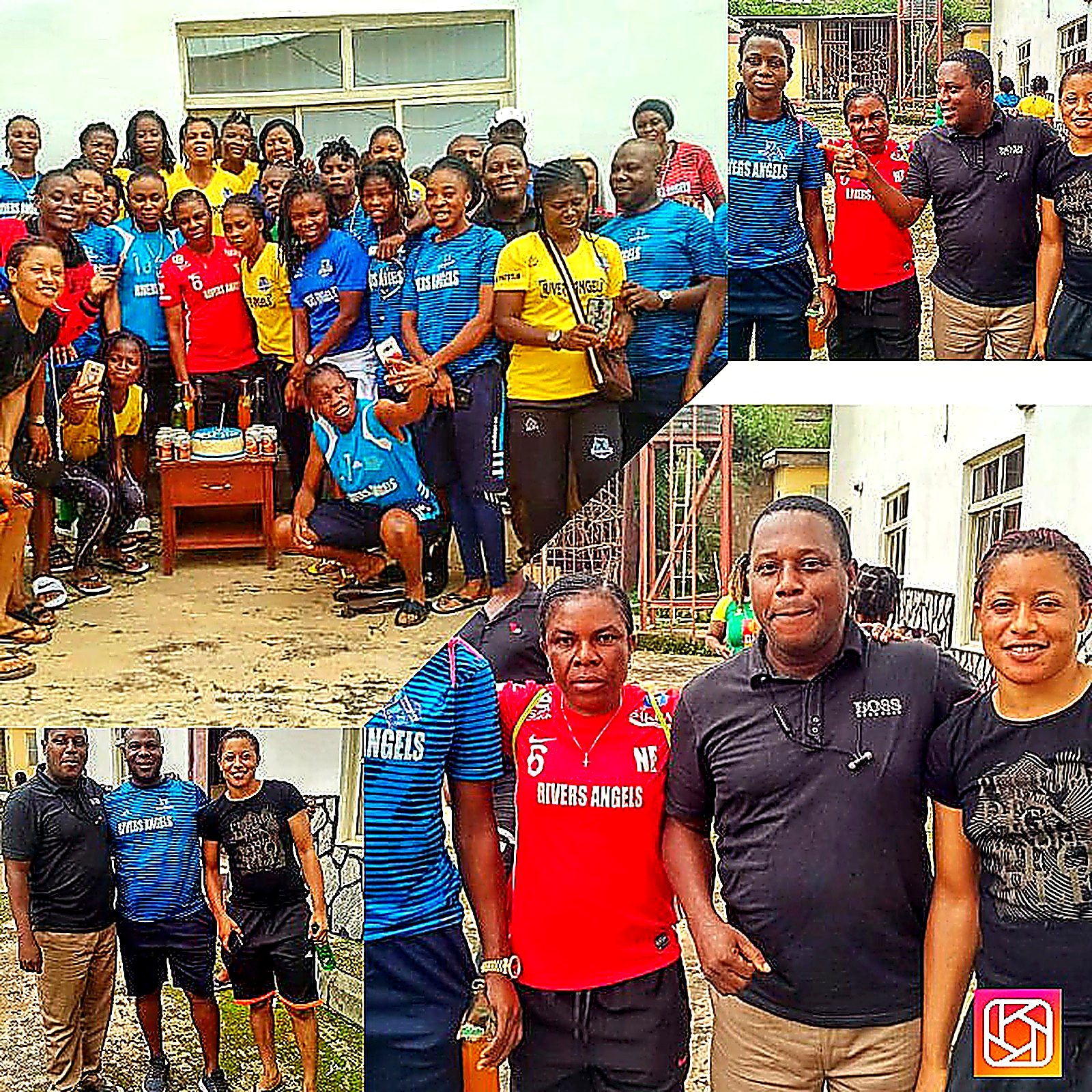 Rivers Angels Football Club training and travel